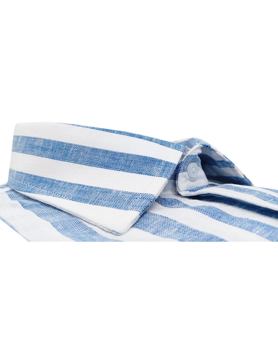 Camisa de vestir de algodón manga larga para hombre 2
