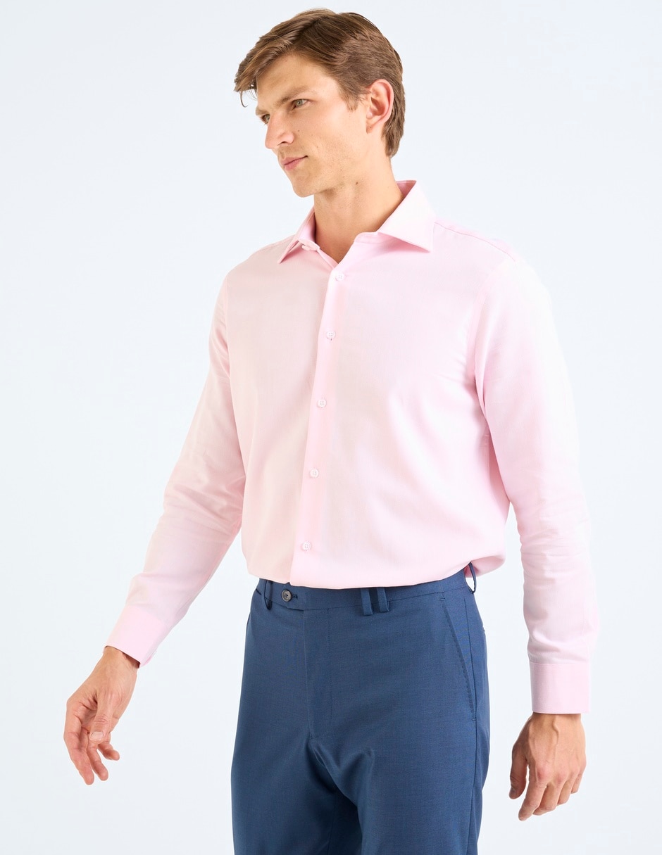 Camisa formal de bambú manga larga para hombre 2