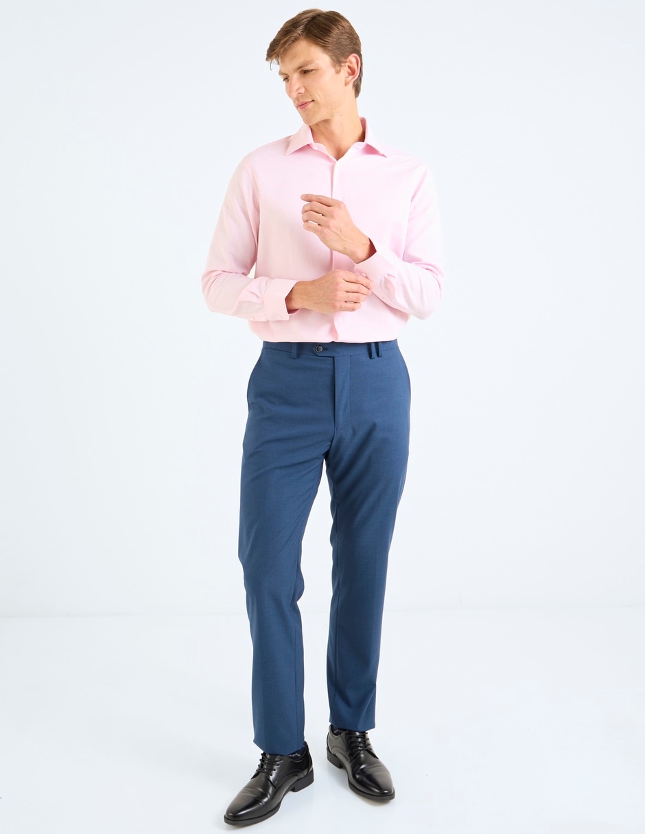 Camisa formal de bambú manga larga para hombre 3