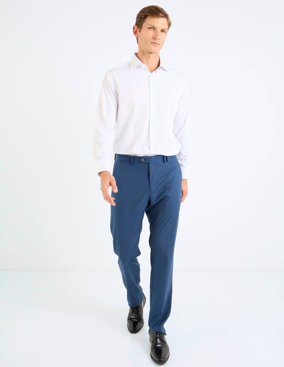 Camisa formal de bambú manga larga para hombre 3