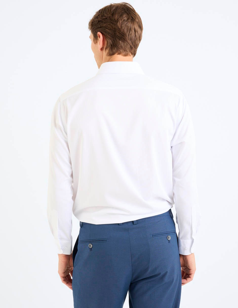Camisa formal de bambú manga larga para hombre 6