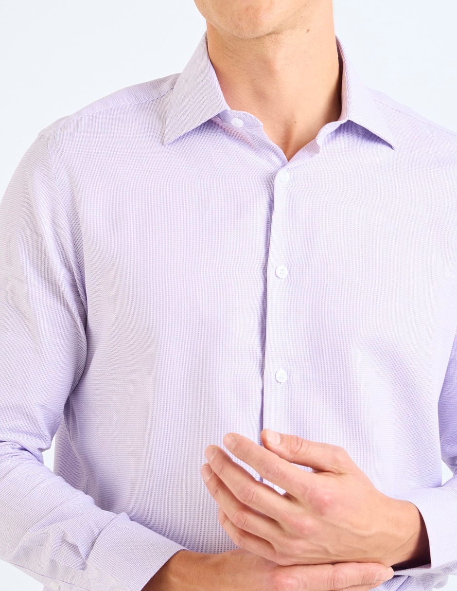 Camisa formal de algodón manga larga para hombre 5