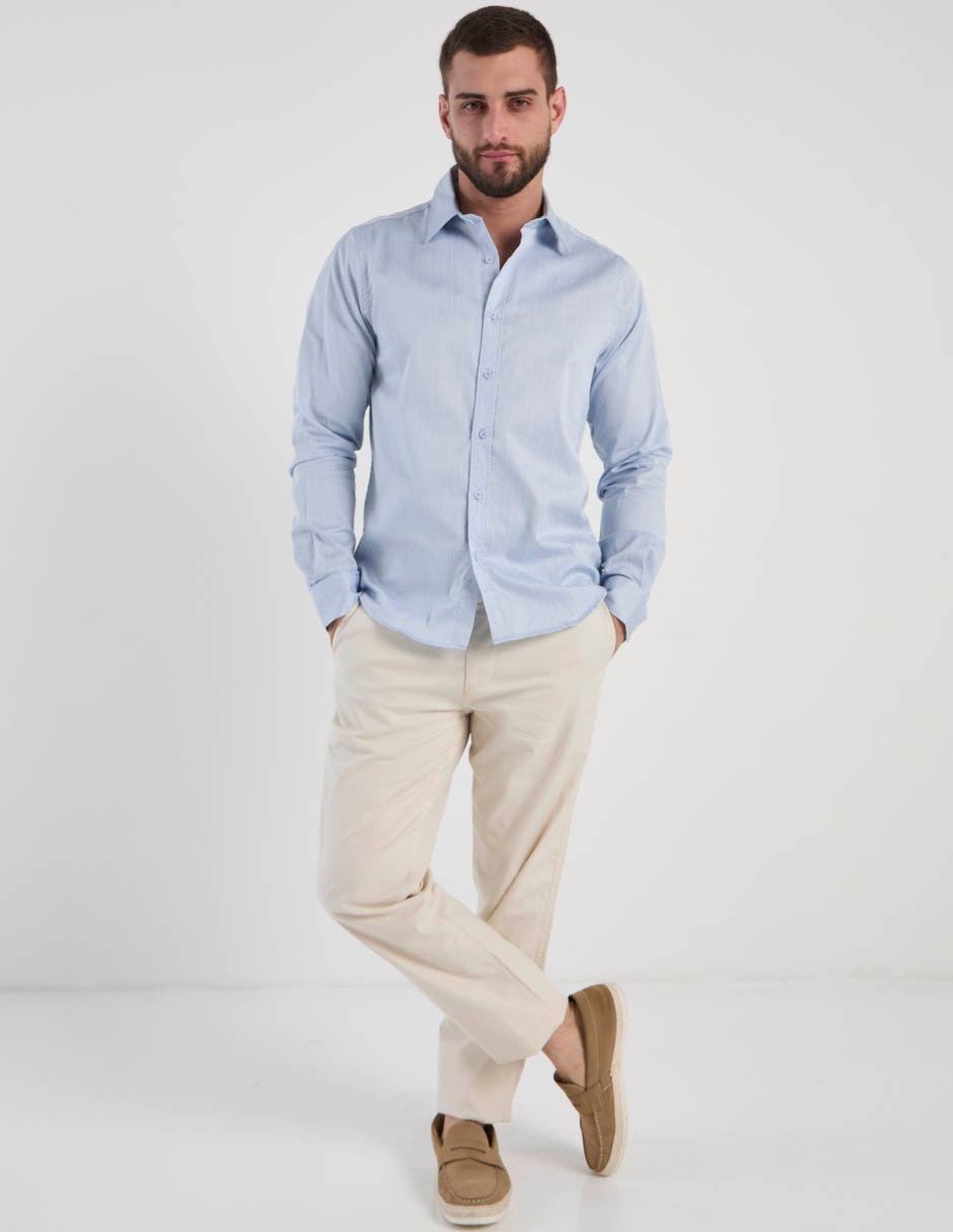 Camisa de vestir manga larga para hombre 3