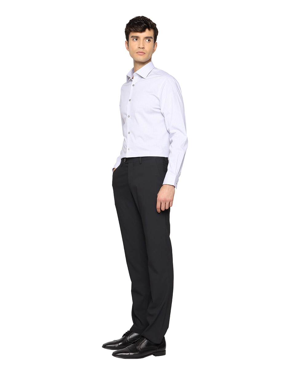 Camisa formal de algodón manga larga para hombre 3