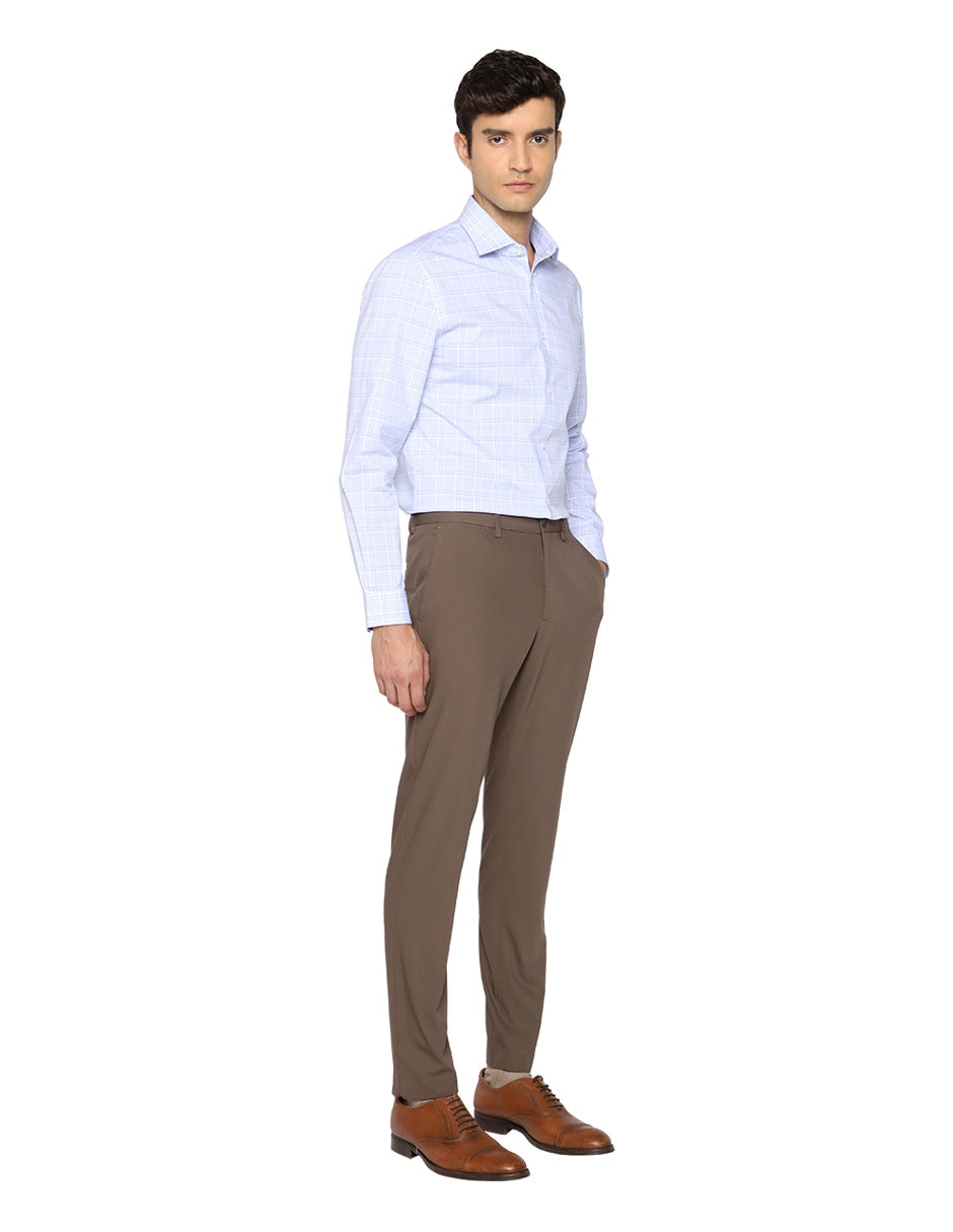 Camisa formal de algodón manga larga para hombre 2