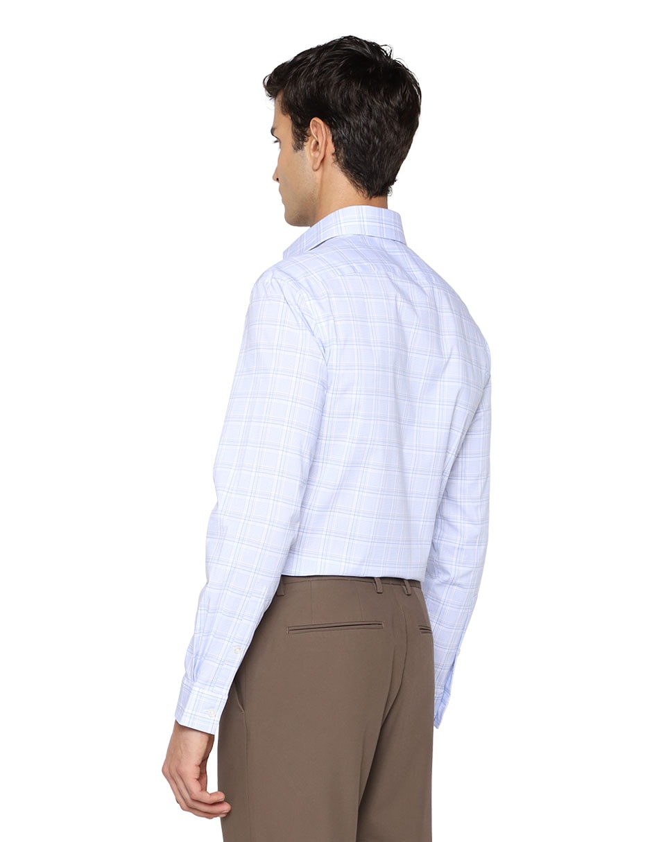 Camisa formal de algodón manga larga para hombre 3