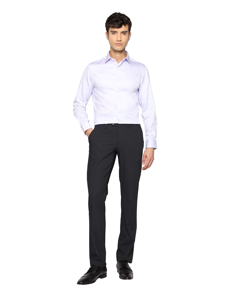 Camisa formal de algodón manga larga para hombre 3