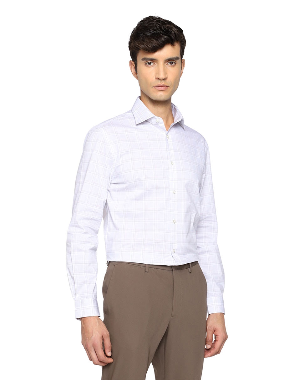 Camisa formal de algodón manga larga para hombre Camisa formal de algodón manga larga para hombre