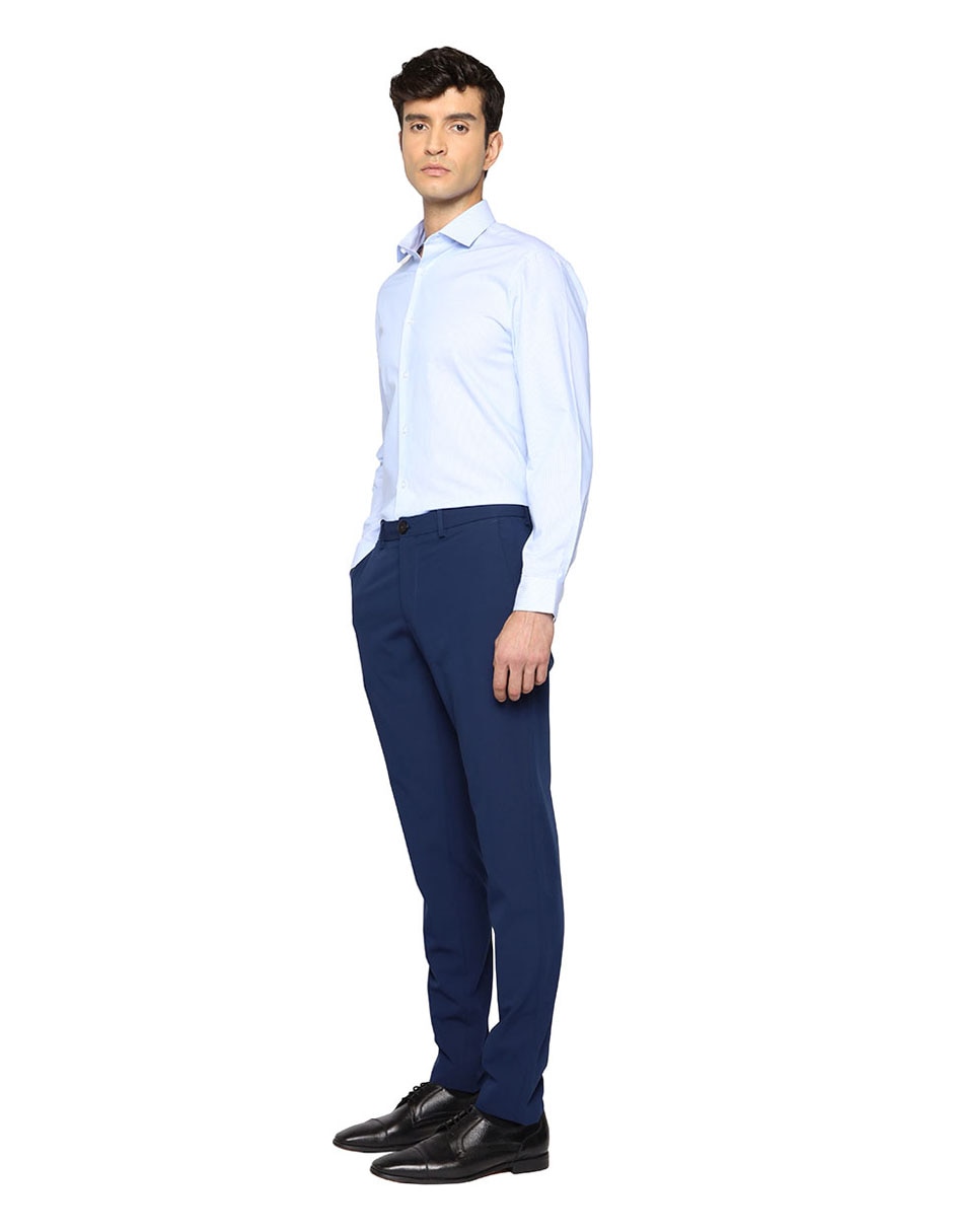 Camisa formal de algodón manga larga para hombre 3