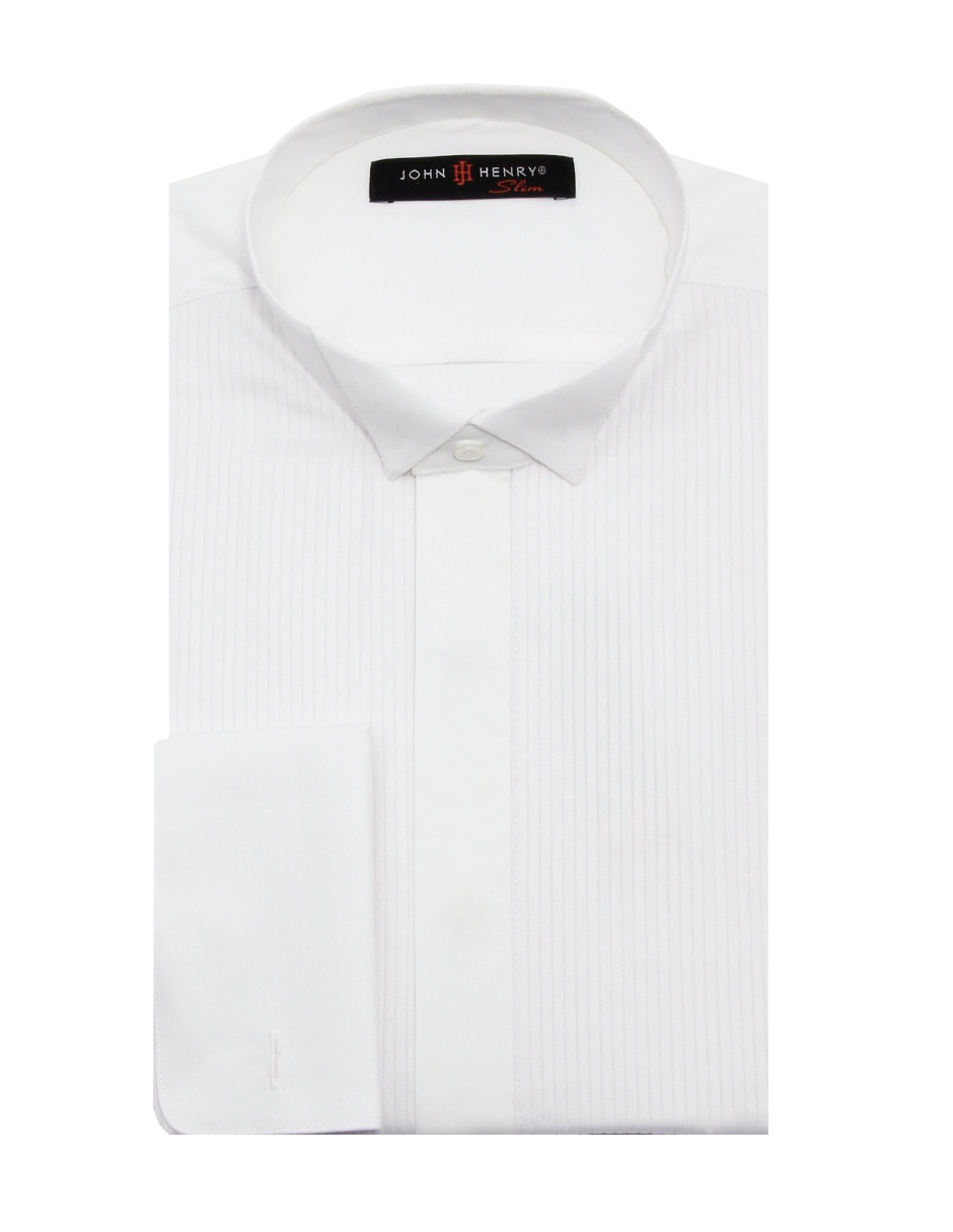 Camisa de vestir John Henry de manga larga para hombre